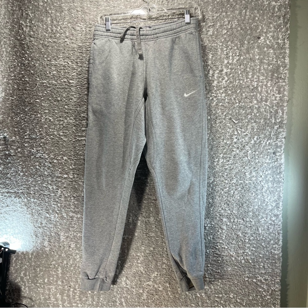 Nike Pants Mens Small Gray Sportswear Fleece Joggers Sweatpants Pockets